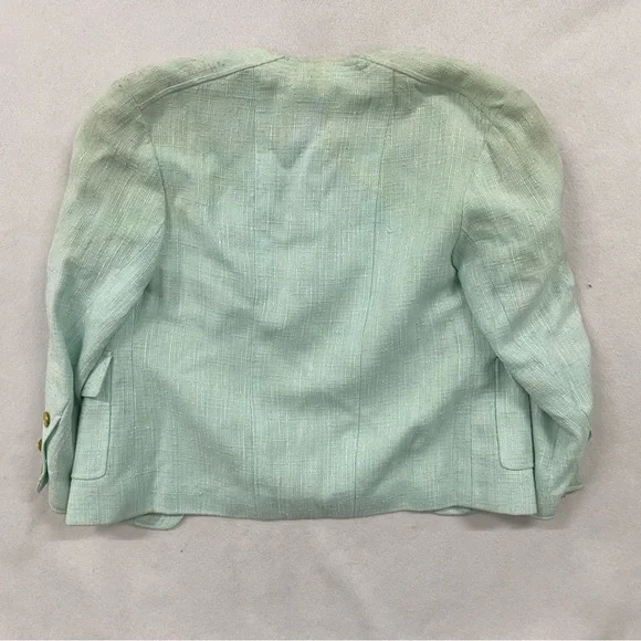 Vintage Spring 1986 CHANEL Blue Jacket 36 - Picture 6 of 11